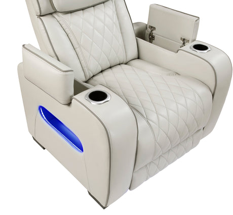 Fairway Taupe Power Reclining Chair by Homelegance at Eve Furniture