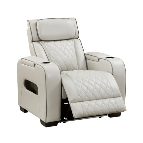 Fairway Taupe Power Reclining Chair by Homelegance at Eve Furniture