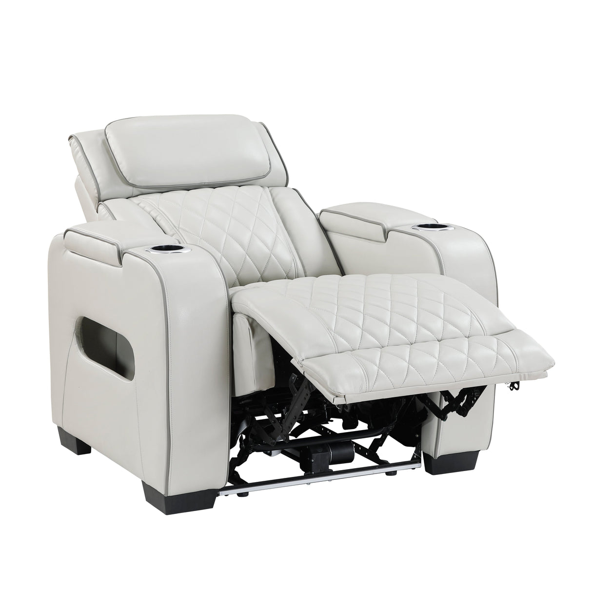Fairway Taupe Power Reclining Chair by Homelegance at Eve Furniture