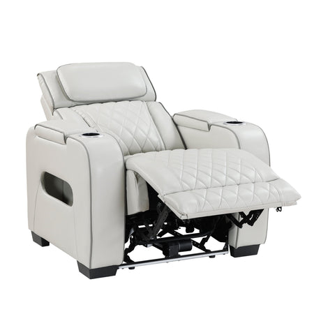 Fairway Taupe Power Reclining Chair by Homelegance at Eve Furniture