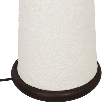 Faith White Boucle Floor Lamp by TOV Furniture at Eve Furniture