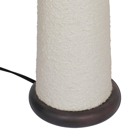 Faith White Boucle Table Lamp by TOV Furniture at Eve Furniture