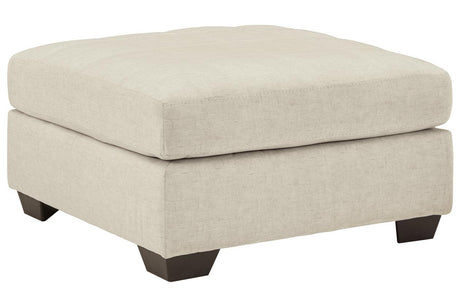 Falkirk Parchment Oversized Accent Ottoman by Ashley at Eve Furniture