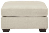Falkirk Parchment Oversized Accent Ottoman by Ashley at Eve Furniture