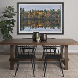 Fall Reflections by Dimitry Papkov Framed Art Print Matted under Glass by Mercana at Eve Furniture