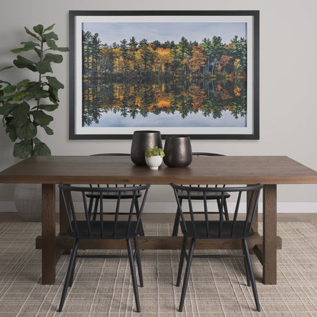Fall Reflections by Dimitry Papkov Framed Art Print Matted under Glass by Mercana at Eve Furniture