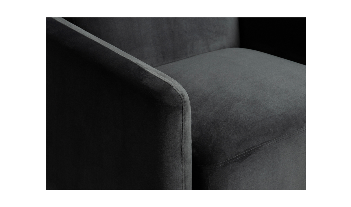 Fallon Accent Chair Shadow Grey by Moe's Home at Eve Furniture