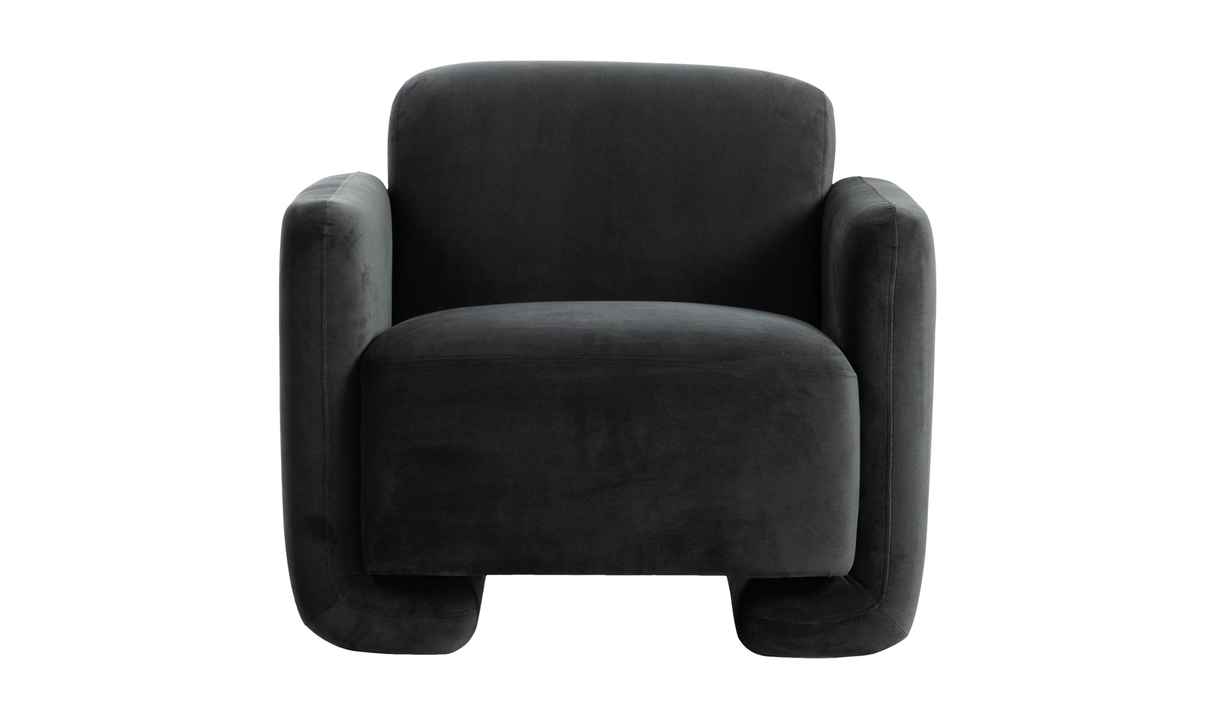 Fallon Accent Chair Shadow Grey by Moe's Home at Eve Furniture