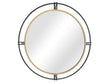 Fallon Gold/Black Wall Mirror by Crestview at Eve Furniture