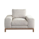 Fallon Light Barley Fabric Club Chair by Diamond Sofa at Eve Furniture