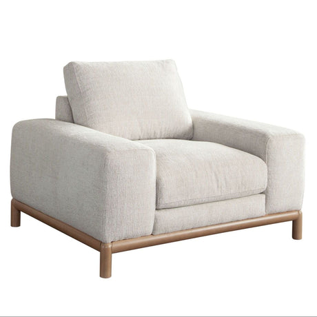 Fallon Light Barley Fabric Club Chair by Diamond Sofa at Eve Furniture