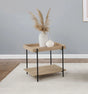 Fallon Light Brown Square Engineered Wood End Table by Coaster at Eve Furniture