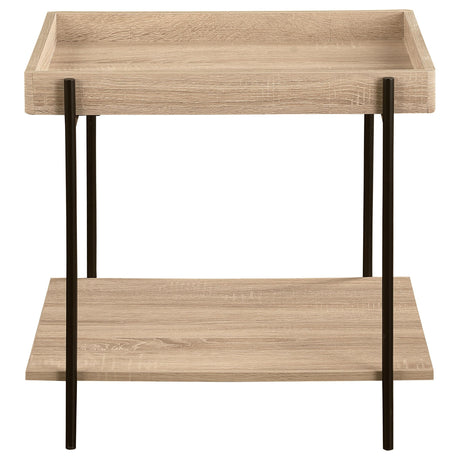 Fallon Natural 3-Piece Rectangular Coffee and End Table Set by Coaster at Eve Furniture