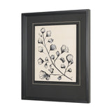 Fan Leaves by Cristina Bartl Villa Hand-Embellished Textured Framed Artwork Matted under Glass by Mercana at Eve Furniture