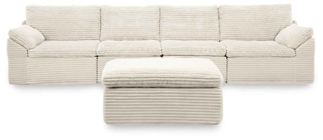 Fannin 4-Piece Sectional with Ottoman by Ashley at Eve Furniture
