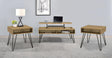 Fanning Golden Oak 3-Piece Lift Top Coffee and End Table Set by Coaster at Eve Furniture