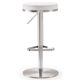 Fano Performance Vegan Leather Adjustable Barstool by TOV Furniture at Eve Furniture