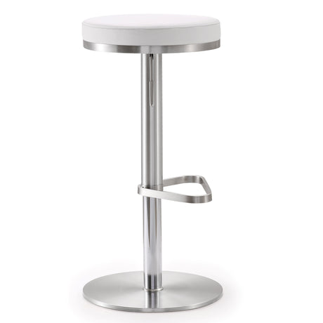 Fano Performance Vegan Leather Adjustable Barstool by TOV Furniture at Eve Furniture