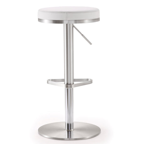 Fano Performance Vegan Leather Adjustable Barstool by TOV Furniture at Eve Furniture