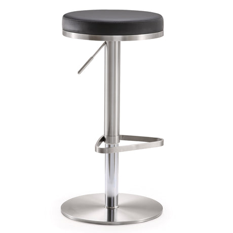 Fano Performance Vegan Leather Adjustable Barstool by TOV Furniture at Eve Furniture