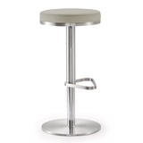 Fano Performance Vegan Leather Adjustable Barstool by TOV Furniture at Eve Furniture