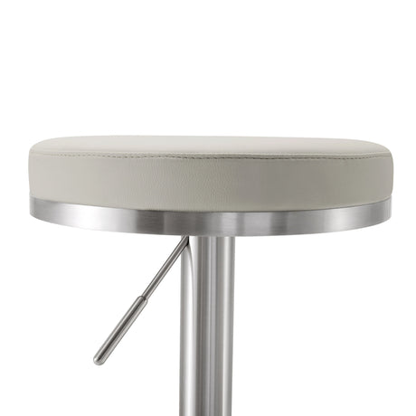 Fano Performance Vegan Leather Adjustable Barstool by TOV Furniture at Eve Furniture