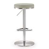 Fano Performance Vegan Leather Adjustable Barstool by TOV Furniture at Eve Furniture