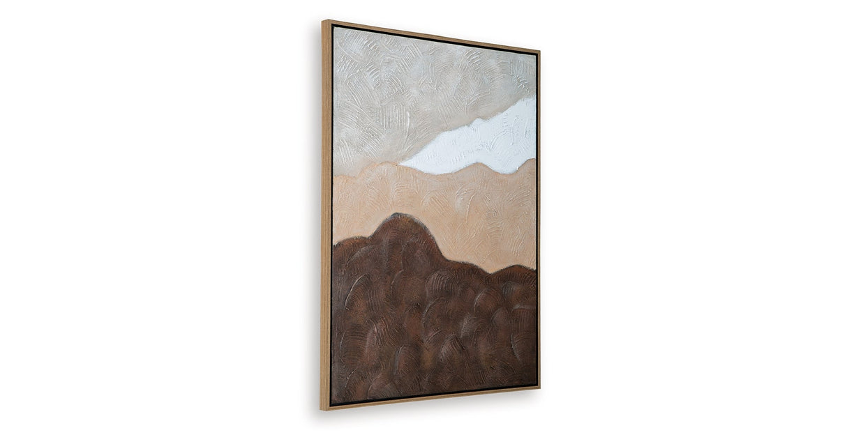 Fanthorne Tan/Brown/White Wall Art by ASHLEY FURNITURE at Eve Furniture