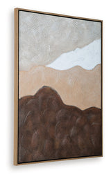 Fanthorne Tan/Brown/White Wall Art by ASHLEY FURNITURE at Eve Furniture