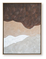 Fanthorne Tan/Brown/White Wall Art by ASHLEY FURNITURE at Eve Furniture