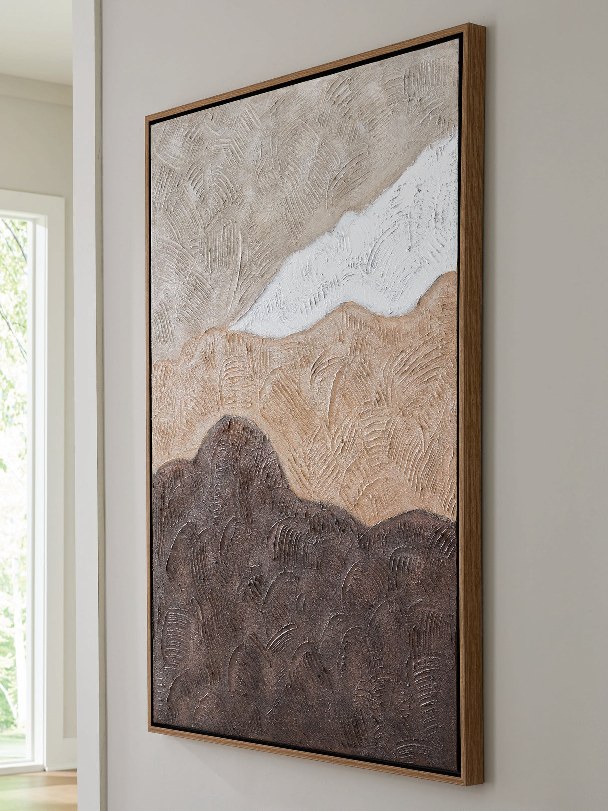 Fanthorne Tan/Brown/White Wall Art by ASHLEY FURNITURE at Eve Furniture