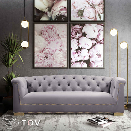 Farah Velvet Sofa by TOV Furniture at Eve Furniture