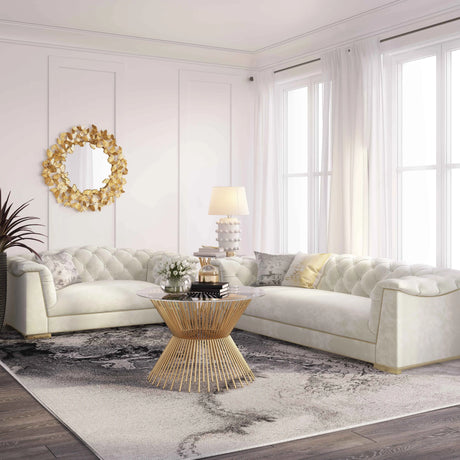 Farah Velvet Sofa by TOV Furniture at Eve Furniture