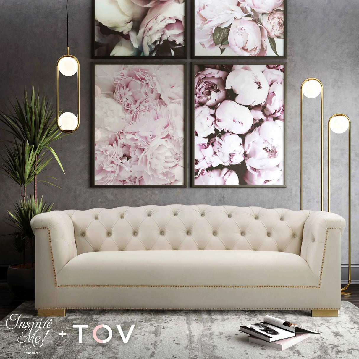 Farah Velvet Sofa by TOV Furniture at Eve Furniture