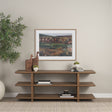 Farasi Medium Brown Wood Carved Horse Object (Set of 2) by Mercana at Eve Furniture