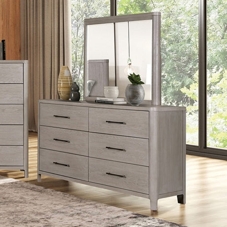 Fareham Oak 4-Piece Queen Bedroom Set by Furniture of America at Eve Furniture