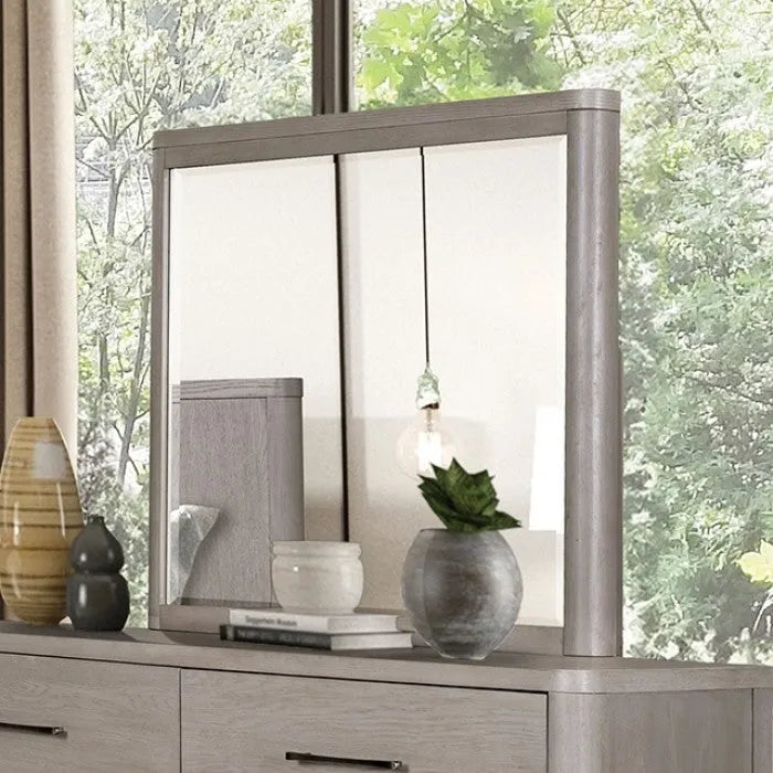 Fareham Oak 5-Piece Queen Bedroom Set by Furniture of America at Eve Furniture