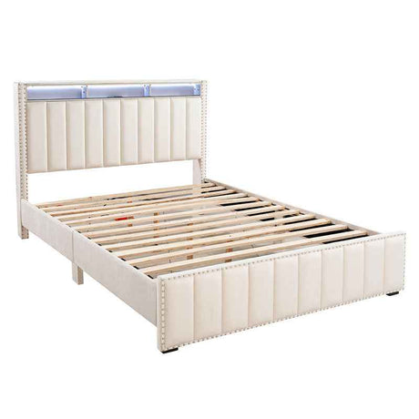 Farese Beige Queen Bed by Furniture of America at Eve Furniture