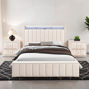 Farese Beige Queen Bedroom Set by Furniture of America at Eve Furniture