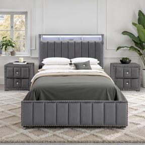 Farese Dark Gray Queen Bedroom Set by Furniture of America at Eve Furniture