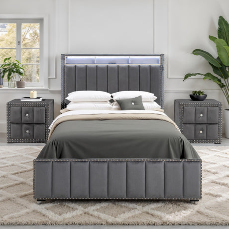 Farese Dark Gray Queen Bedroom Set by Furniture of America at Eve Furniture
