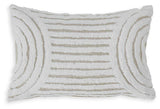 Farissen White/Tan Pillow by Ashley at Eve Furniture