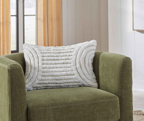 Farissen White/Tan Pillow by Ashley at Eve Furniture