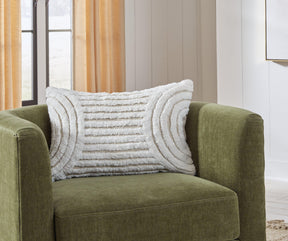 Farissen White/Tan Pillow (Set of 4) by Ashley at Eve Furniture
