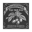Farm Fresh Cherries by Mercana Studio a Hand Embellished Textured Canvas by Mercana at Eve Furniture