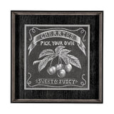 Farm Fresh Cherries by Mercana Studio a Hand Embellished Textured Framed Art Print by Mercana at Eve Furniture