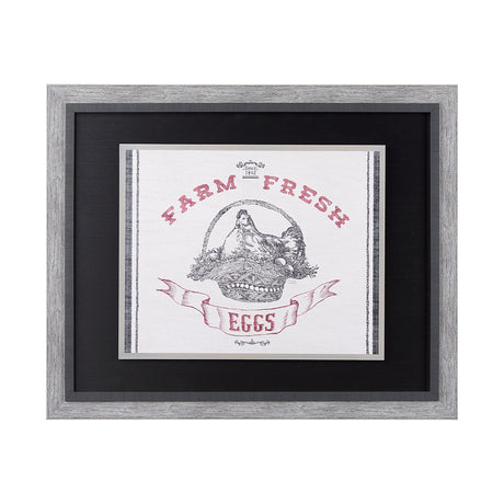 Farm Fresh II by Halle Rakka a Hand Embellished Textured Framed Art Print by Mercana at Eve Furniture