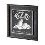 Farm Fresh Pears by Mercana Studio a Hand Embellished Textured Framed Art Print by Mercana at Eve Furniture
