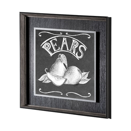 Farm Fresh Pears by Mercana Studio a Hand Embellished Textured Framed Art Print by Mercana at Eve Furniture