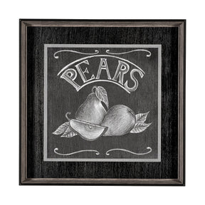 Farm Fresh Pears by Mercana Studio a Hand Embellished Textured Framed Art Print by Mercana at Eve Furniture
